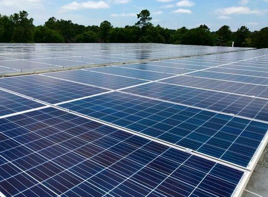 Rooftop solar system in Cypress, TX