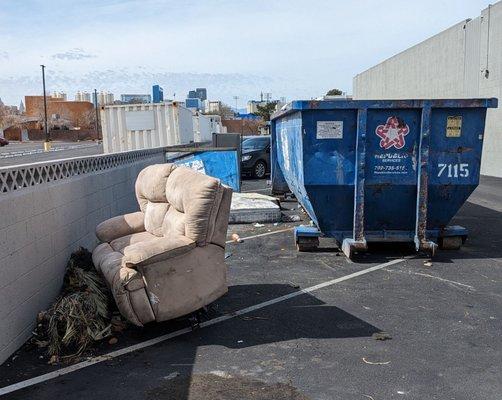 Trash behind Avenue 965 on 3/1/24