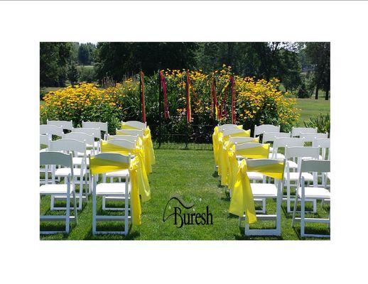 Need a venue for an outdoor ceremony.......we have a great list of options. We will custom design a perfect look. Call us 319-366-8291