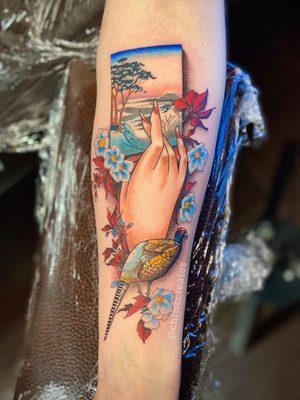 Karuta tattoo  done by owner of Augment LA Christopher Velasquez December 2019