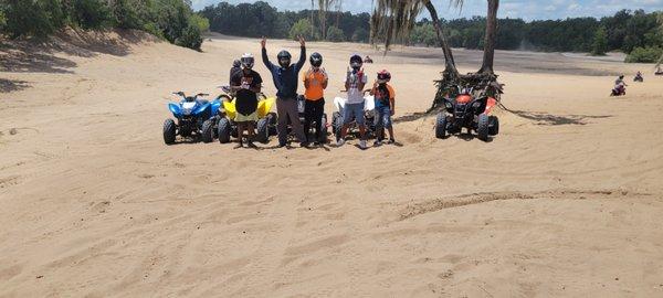 The Worthy family out on the trails