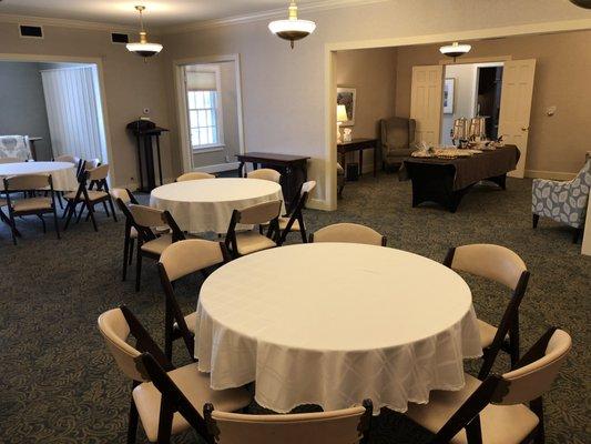 Reception in our east chapel