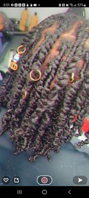 Natural two strand twist