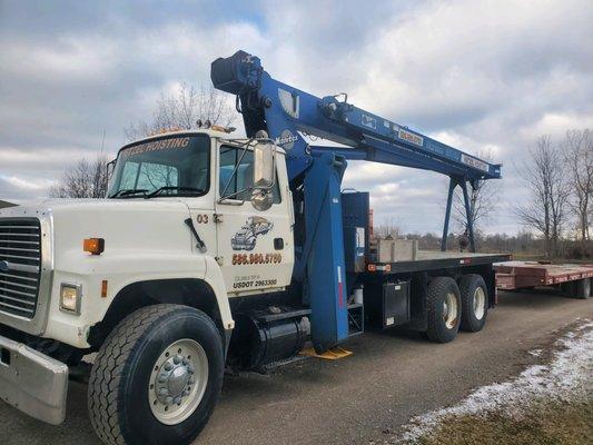 Crane service in Michigan.