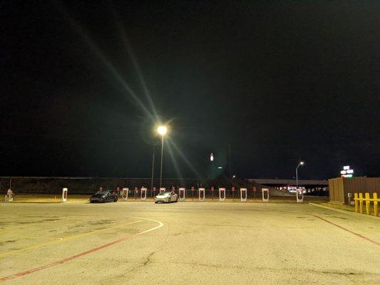 Tesla superchargers