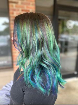 Lived in vivid balayage