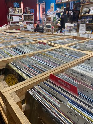 records, store selection