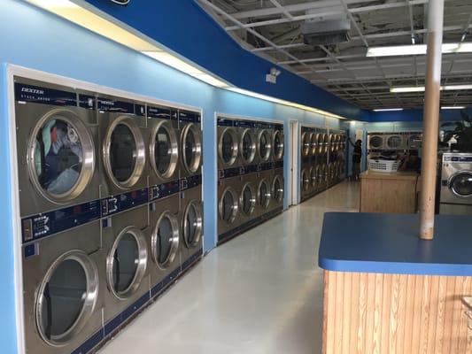 Clean, fast, reliable with dependable full time attendants and high capacity washers & dryers.