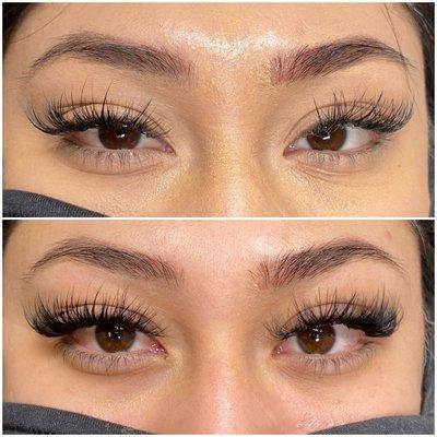 Eyelash Extension; Wispy Volume