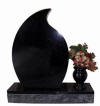 India Black teardrop with a matching vase