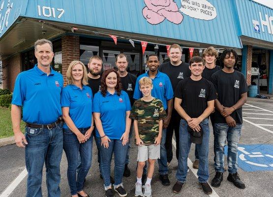 The Hamm's Tires Lewisville team, here to serve you.