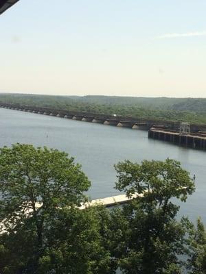 View of the dam from the Dam Authority building