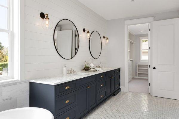 Clean new bathroom done by Michael and Son Remodeling