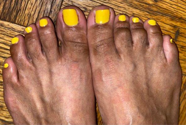 $50 pedicure (horrible) when I left