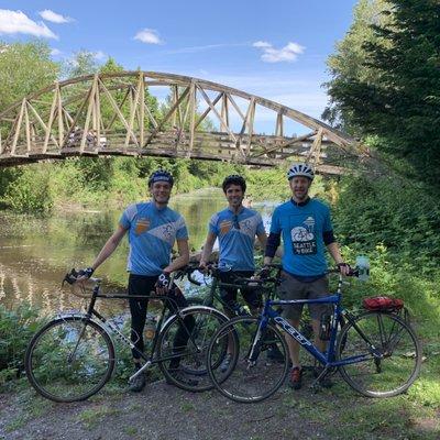 Lake Washington Scenic Ride stop along Sammamish River Trail in Bothell.