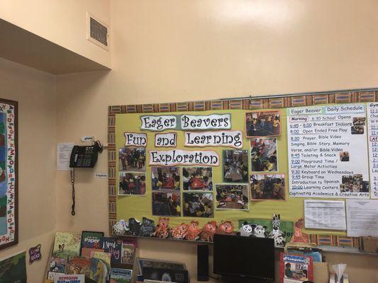 Students' learning are always on display.