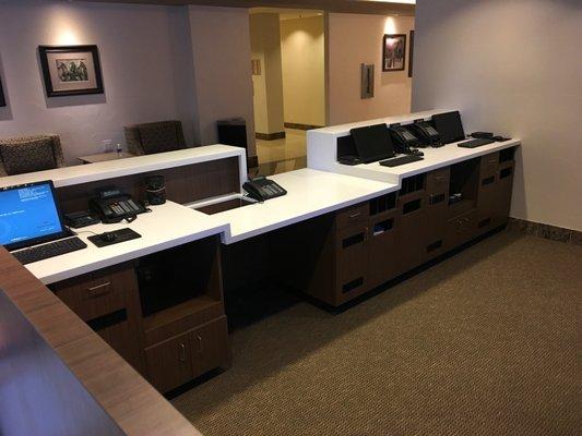 Business side of Reception Area.