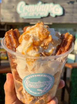 NEW churro sundae!