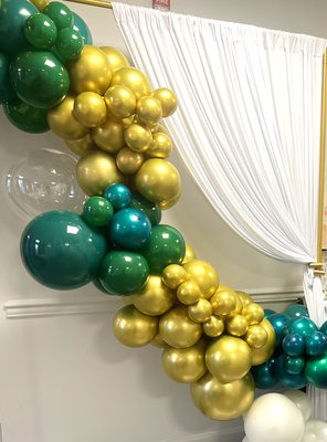 Elevate your Next Event with a Custom Balloon Garland Arch Backdrop. Contact Us, Get a Quote!