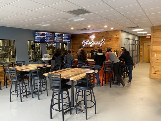 Newly renovated taproom