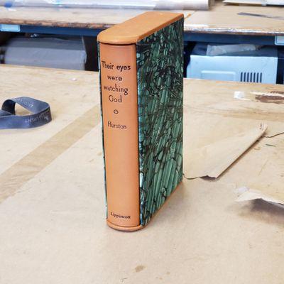 New binding on a book donated to customer.