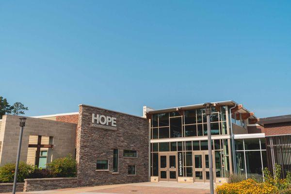 This is the main entrance to HOPE church.