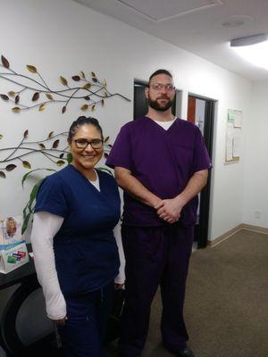 Back Office Staff - Yamel is quiet, but works with impressive skill. John is funny, and upbeat. They are a great team.