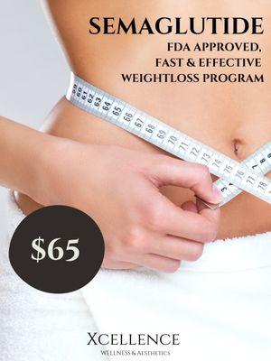 Loose those unwanted pounds fast and safe with Semaglutide once a week injection 
 Call today