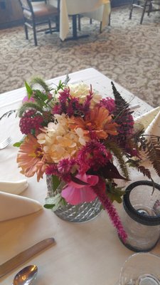 Locally sourced Hydrangea, Celosia, and Zinnias - $55.00