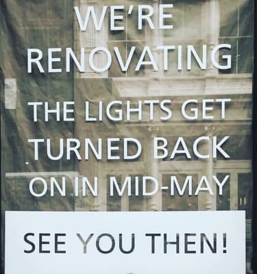 We are closed for renovation until mid-May.  See you at ICFF!