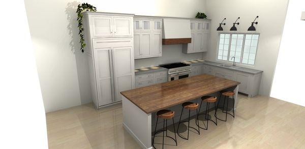 Kitchen Design Rendering 3- Omega Cabinetry