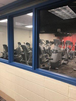 Cardio room on 1st floor