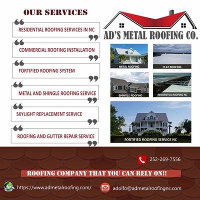 Our Roofing NC Services!