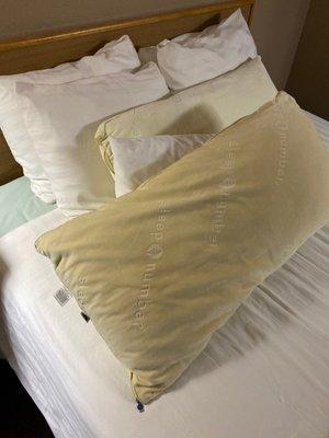 Pillows, no pillowcases?