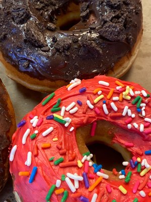 Oreo frosted and strawberry frosted yum!