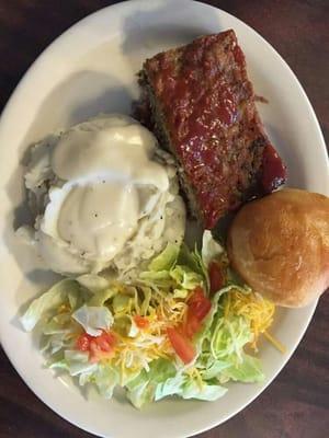 Our Meat Loaf Special served periodically on Tuesdays.