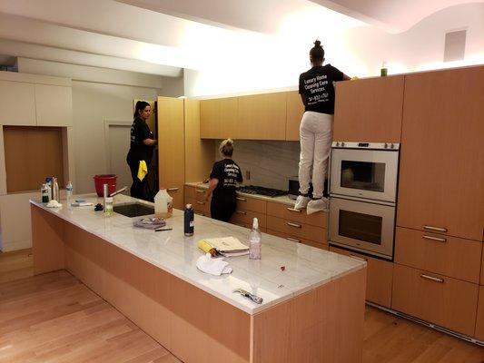 We are known for deep cleaning large high-end kitchens