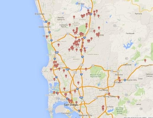 Breziner Group Homes Sold Map