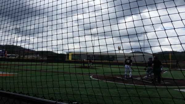 Ballfield, nice W Co with covered seating.