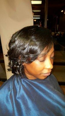 Natural hair silkening treatment