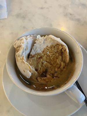 Affogato / banana nut gelato