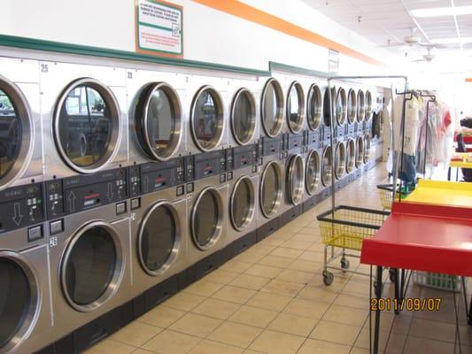 we have 2 walls full of dryers