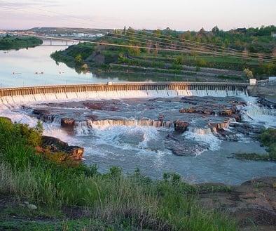 The Falls on the Missouri River in Great Falls, Montana