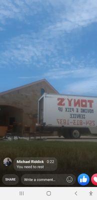 TONYS MOVING AND PICK UP 254 813 1837