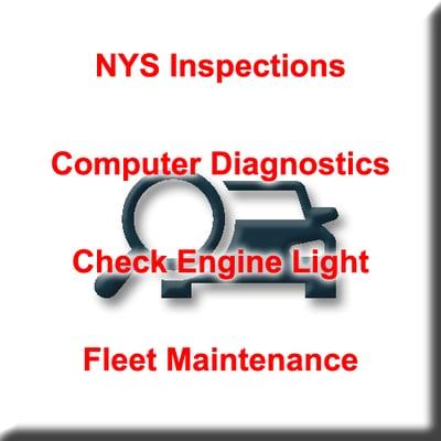 NYS Inspections, Computer Diagnostics, Check Engine Light, Fleet Maintenance