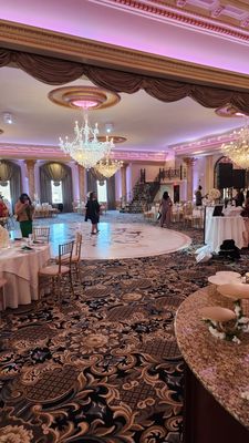 Reception hall before the party starts