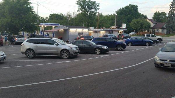 Another busy evening at the Tastee Twirl.