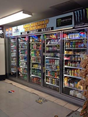 Such a wide variety of energy drinks, etc