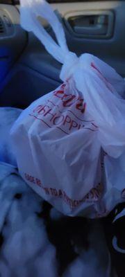 The new arby's bags I guess cause this is what my fries came in