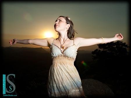 On-location portrait, top of Mt. Scott